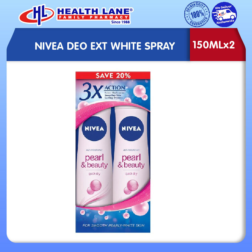NIVEA DEO EXTRA BRIGHTENING SPRAY (150MLX2)